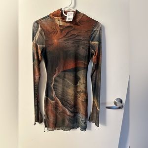 Bland Clothing - Madrag - Swirl Print Dress